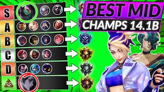 NEW MID LANE Champions TIER LIST for 141  LoL Season 14 Meta Guid [upl. by Henryetta786]