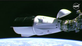 Replay SpaceX Crew9 ISS docking and hatch opening [upl. by Aldus]