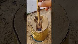 cake satisfying pottery experiment copper diy صناعات واختراعات من صهر المعادن صب [upl. by Anitahs]