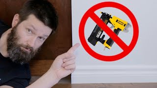 How To Install Baseboard Without a Nail Gun or Fasteners [upl. by Arondel]