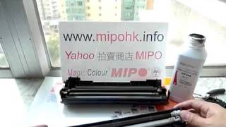 HP LaserJet P1006 Toner Cartridge Refill demo videoflv [upl. by Kimberley]