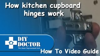 How kitchen cupboard wardrobe door and kitchen unit door hinges work [upl. by Hosbein448]