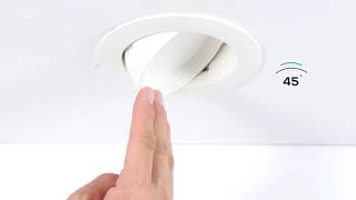 LED Gimbal Recessed Retrofit Downlight  How To Layout Recessed Lighting [upl. by Yann]