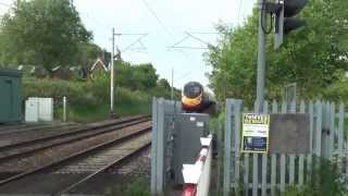 Pendolino at 125Mph Through Level Crossing [upl. by Aroz556]