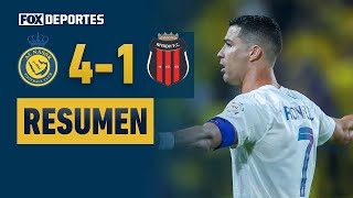 😎🔥 PARTIDAZO DE CR7  Al Nassr 41 Al Riyadh  HIGHLIGHTS  Jornada 16  SPL 2023 [upl. by Iras]