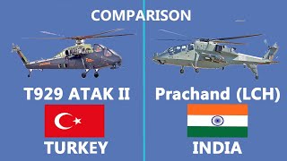 Comparison of Turkish built T929 ATAK II amp Indian LCH Prachand Helicopter [upl. by Oran]