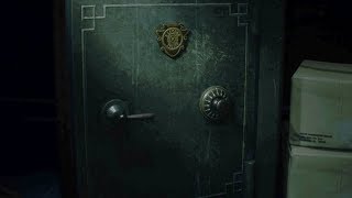 West Office Safe Combination Location Resident Evil 2 Remake [upl. by Nelleeus]