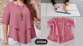 Así se Hace esta Hermosa y Cómoda Blusa a la Medida te encantará [upl. by Coltun]