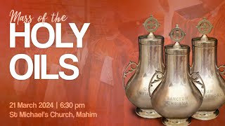 Archdiocese of Bombay  Mass of the Holy Oils Chrism Mass  March 21 2024 [upl. by Azpurua]