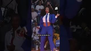 Megan Thee Stallion Calls for Reproductive Rights at Kamala Harris Rally [upl. by Asserak]