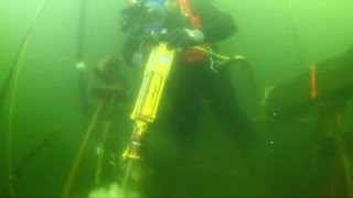 Underwater Jackhammer  and how to BLOW THINGS UP underwater [upl. by Eneloj]