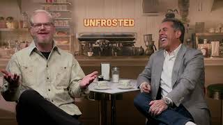 Unfrosted Interview Jerry Seinfeld amp Jim Gaffigan Talk Hilarious Netflix Movie [upl. by Ocsisnarf934]