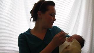 Alternate feeding methods for a newborn baby  How To [upl. by Enilrek]