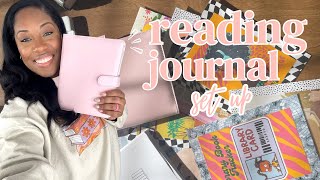 CREATE A READING JOURNAL WITH ME SET UP  FLIP THROUGH 2024 [upl. by Hart]