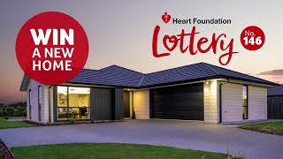 Win a dream home in Pegasus Christchurch  Heart Foundation NZ Lottery No 146 [upl. by Chastain725]