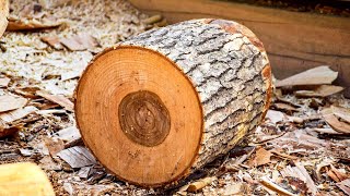 A Whiskey Barrel from an Ash Log DIY  How to make a Wooden Barrel with your own hands [upl. by Ylro]