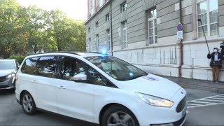 Procès de Nordahl Lelandais arrivée au tribunal de Chambéry  AFP Images [upl. by Asiek]