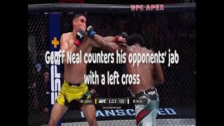 Geoff Neal counters his opponents jab with a left cross [upl. by Omlesna]