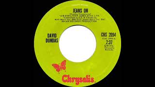 1976 HITS ARCHIVE Jeans On  David Dundas stereo 45 [upl. by Arvonio648]