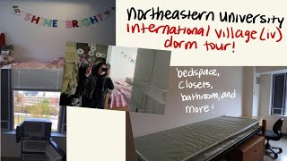 northeastern university dorm room tour 2022  international village [upl. by Turmel]