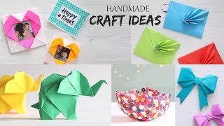 5 Easy Handmade Craft Ideas  Handcraft  DIY Activities [upl. by Anael]