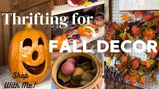 Thrift Shopping for Fall Decor  Affordable Home Decor [upl. by Jamey]