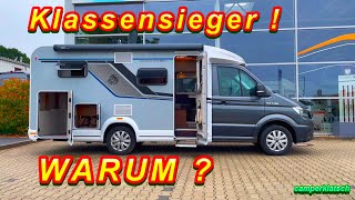 UNGLAUBLICH❗️der LEICHTESTE Camper❗️1 t Zuladung🔥Knaus VAN TI MAN VW Crafter Wohnmobil unter 7 m [upl. by Leiruh]