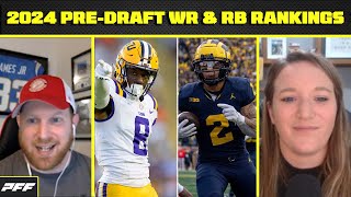 2024 PREDRAFT ROOKIE RANKINGS  PFF Fantasy Podcast [upl. by Egan]