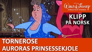 De gode feene og Auroras prinsessekjole  Tornerose  Disneyklassiker Norge [upl. by Hyams]