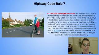 Avoid Accidents amp Stay Safe Essential Highway Code Rules for Pedestrians UK  135 DVLA DVSA [upl. by Elatnahc]