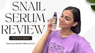 Snail Mucin 96 real review  is it worth  vibewithtanu [upl. by Erland]