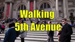 ⁴ᴷ Walking Tour of Upper East Side amp East Harlem Manhattan NYC  5th Avenue [upl. by Enilorak249]