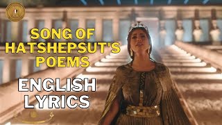 Song of Hatshepsuts poems English lyrics at the sphinx avenue in Luxor grand opening [upl. by Aihc]