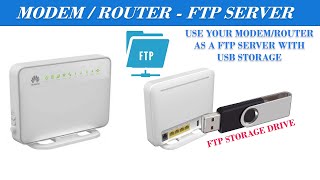 Enable FTP Server function on your Huawei ModemRouter with USB device FTP server without PC [upl. by Sayre]