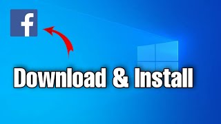 How To Install Facebook on Laptop  How to install facebook in laptop windows 10 [upl. by Derrik]