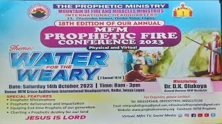 MFM PROPHETIC FIRE CONFRENCE 2023 [upl. by Llekcm590]