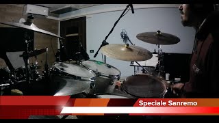 Sognando di salire sul palco con Speciale Sanremo Loredana Bertè quotPazzaquot drumcover drumcoach [upl. by Amelita]