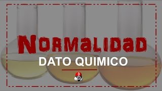 Como calcular la normalidad de una solución [upl. by Littell]