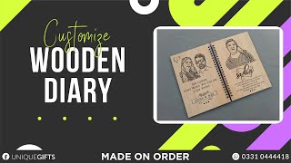 Customize Wooden Diary A5 I 𝐔𝐍𝐃𝐄𝐑 𝐎𝐍𝐄 𝐑𝐎𝐎𝐅  𝗟𝗮𝘀𝗲𝗿 𝗖𝘂𝘁𝘁𝗶𝗻𝗴𝗘𝗻𝗴𝗿𝗮𝘃𝗶𝗻𝗴𝗠𝗮𝗿𝗸𝗶𝗻𝗴 𝗨𝘃 𝗣𝗿𝗶𝗻𝘁𝗶𝗻𝗴 [upl. by Rhianon]