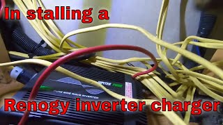 Renogy 1000W 12V Pure Sine Wave Inverter Charger install [upl. by Clarke]