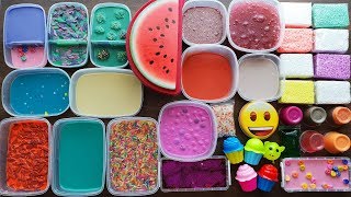 Slime Smoothie  Mixing Old Slimes And more and Foam Bricks [upl. by Tracee]