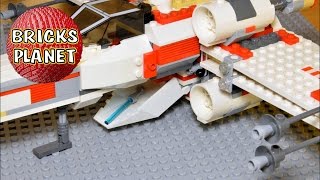 XWing Fighter LEGO Star Wars 6212 set  Review Stop motion TimeLapse build [upl. by Damle]