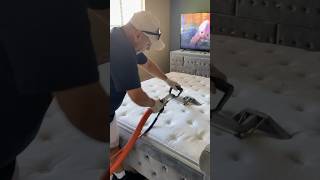 Mattress cleaning carpetcleaning satisfying steamcleaning carpetsteamcleaning Mattresscleaning [upl. by Aleahpar]