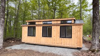 Off grid propane Cinderella incinerating toilet install at the cabin [upl. by Erik816]