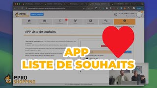 Configuration de lApp Liste de Souhaits [upl. by Babs]