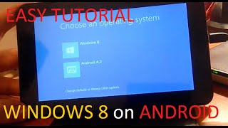 How to install WINDOWS 8 on ANDROID TABLETPHONE TUTORIAL [upl. by Sella]