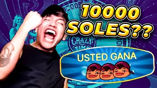 😱 BUTI GANA 10 MIL SOLES 💵 EN EL CRAZY TIME 🎰 [upl. by Yrbua93]