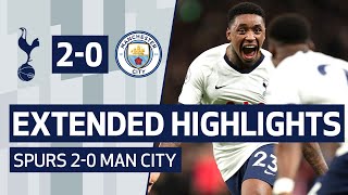 EXTENDED HIGHLIGHTS  SPURS 20 MAN CITY  Bergwijn amp Son goals beat City [upl. by Isidora]