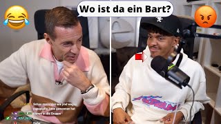 Kai Pflaume sagt Willy hat keinen Bart amp er wird sauer😂👀😡 [upl. by Orhtej]