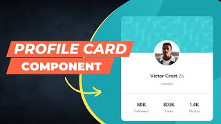 Frontend Mentor Challenge  Build Profile Card Component [upl. by Ebony866]